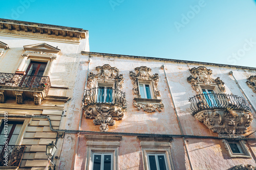 GALATINA (LECCE, ITALY). AUGUST 2021. Walking down the old town