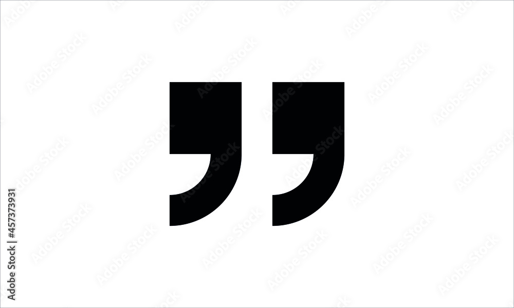 Fototapeta premium Quote icon vector in trendy template