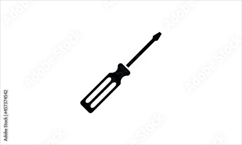 screwdriver icon vector logo design template