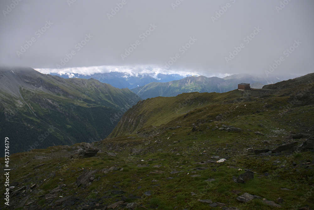 Summer Alps on a cloudy day Summer Alps on a cloudy day