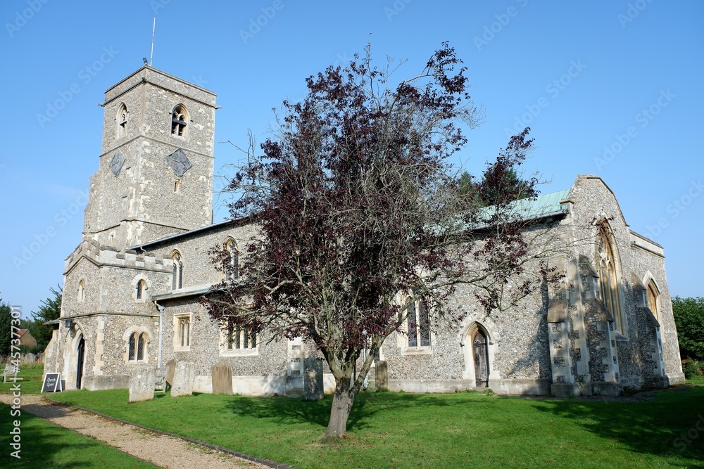 St John the Baptist church, Station Road, Aldbury, Hertfordshire, England, UK