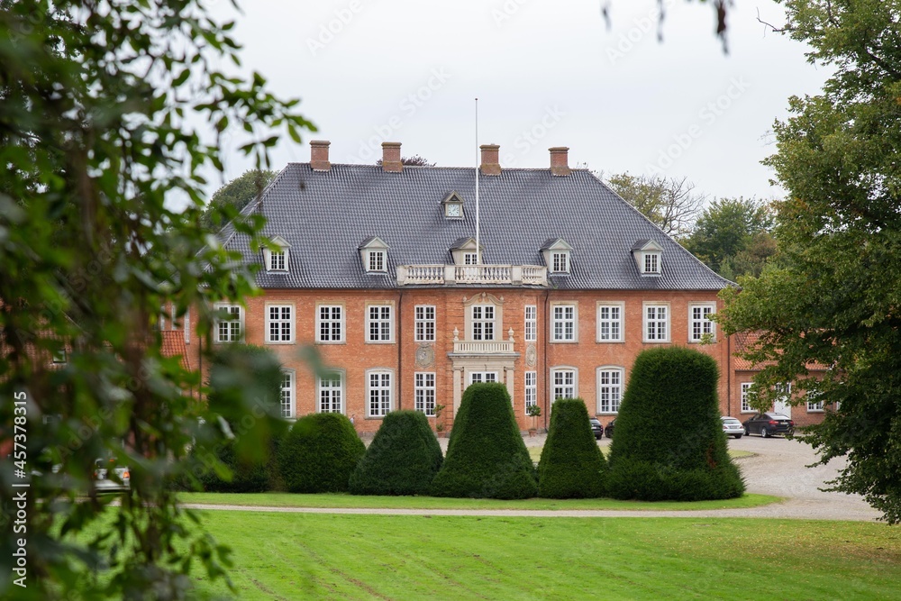The beautiful Langesø Castle in Denmark