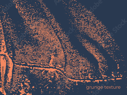 Grunge pattern dark blue orange vector background