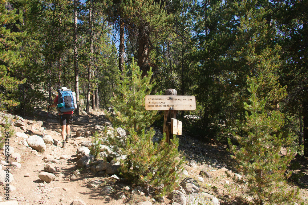 Trekking in the Wind River Range, Wyoming, USA