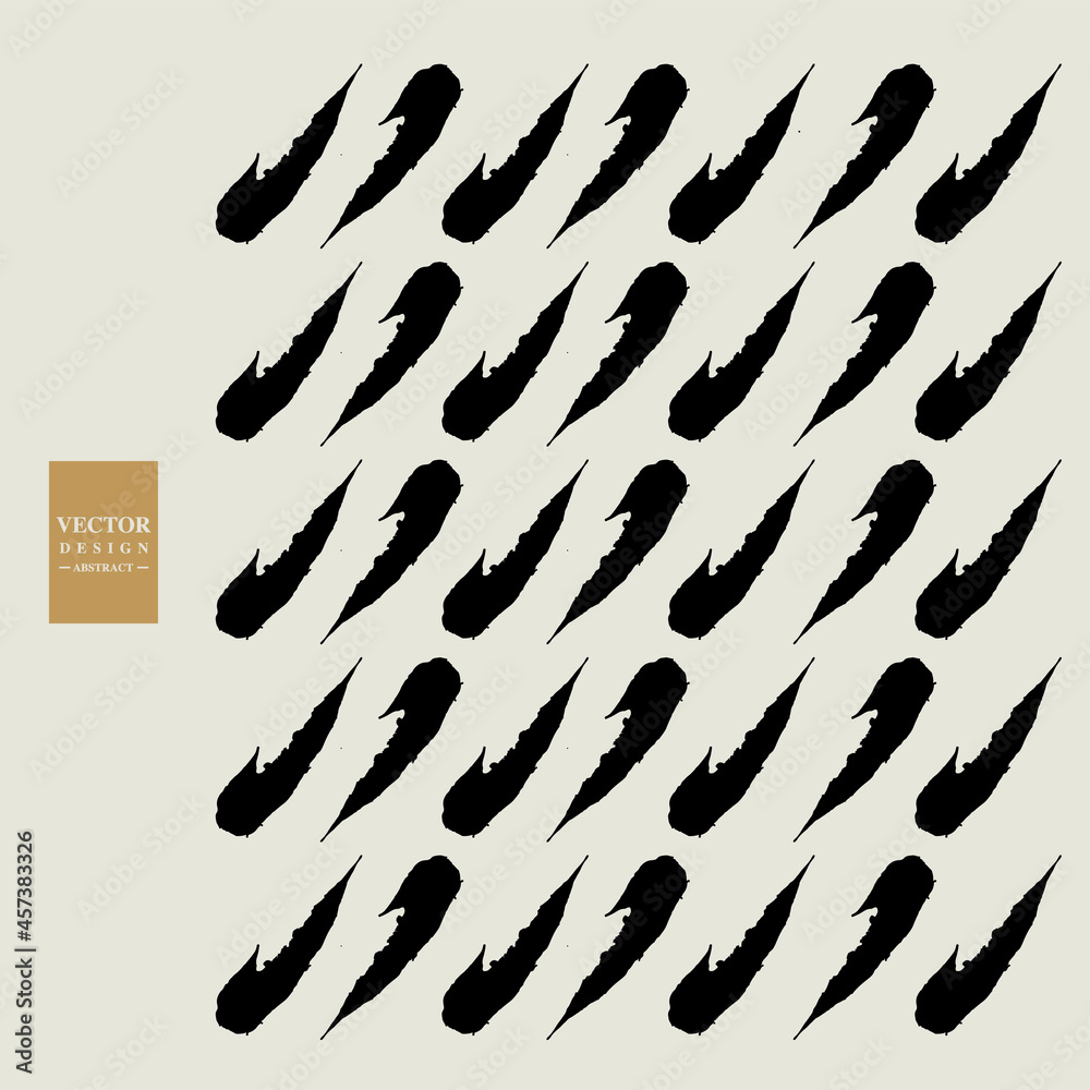 Calligraphic effect abstract patterns, repeated graphics, vector patterns Calligraphic effect abstract patterns, repeated graphics, vector patterns