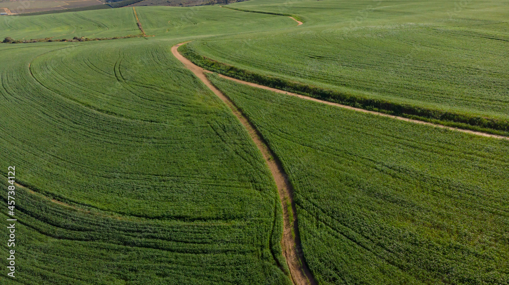 Obraz premium General view of countryside landscape with