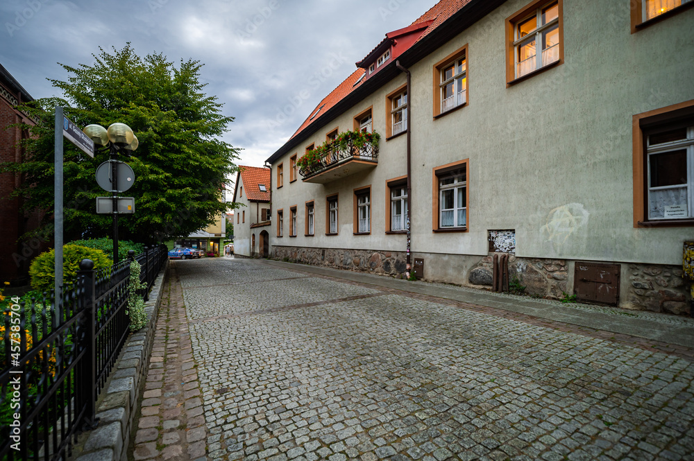 Olsztyn, the golden hour, poland, warmia, the old city