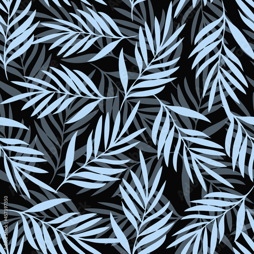 Tropical palm leaves seamless pattern  Design pattern For print, textile, fabric, wrapping paper, wallpaper, scrapbooking