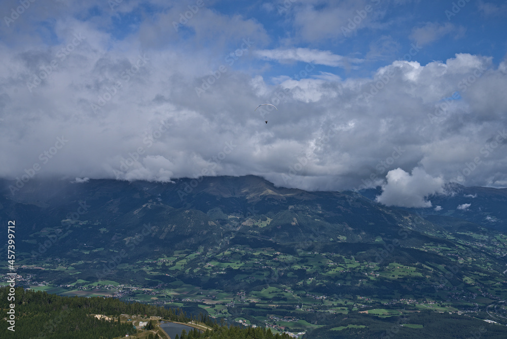 Hiking in Goldeck Austria; valley views; panorama; sunny day Hiking in Goldeck Austria; valley views; panorama; sunny day