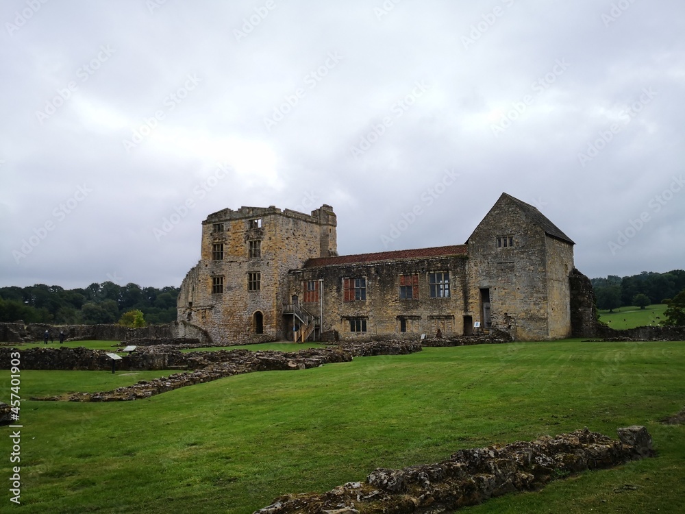 Part of Helmsley Castle, North Yorkshire, UK