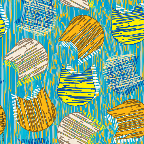 cats geometric cloth
