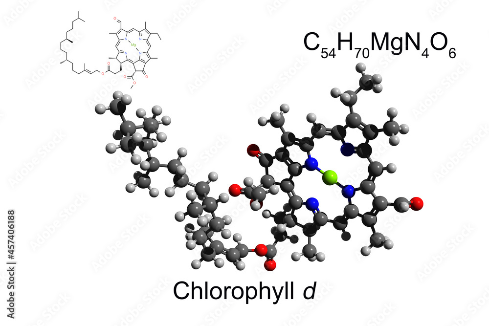 Chemical formula, skeletal formula, and 3D ballandstick model of the