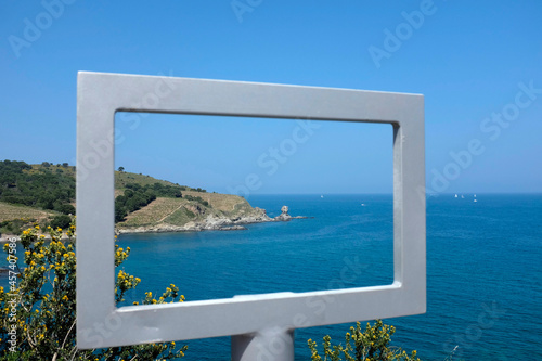 viewpoint at the coast of spain