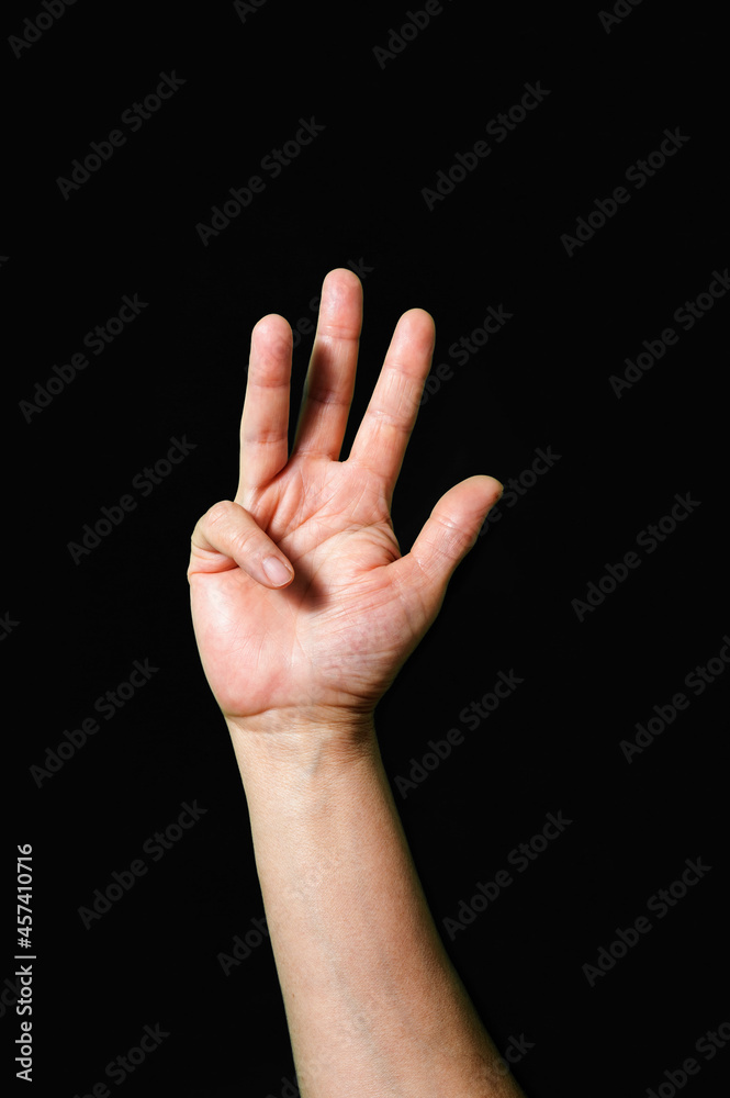 Number 4 on a dark background Number 4 on a dark background