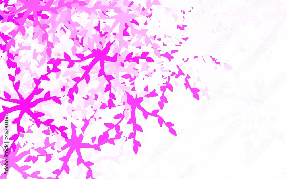 Light Pink vector background with abstract shapes.