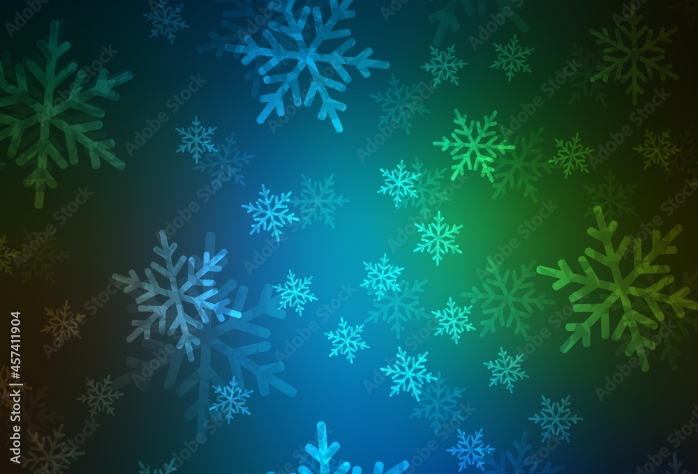 Dark Blue, Green vector layout in New Year style.