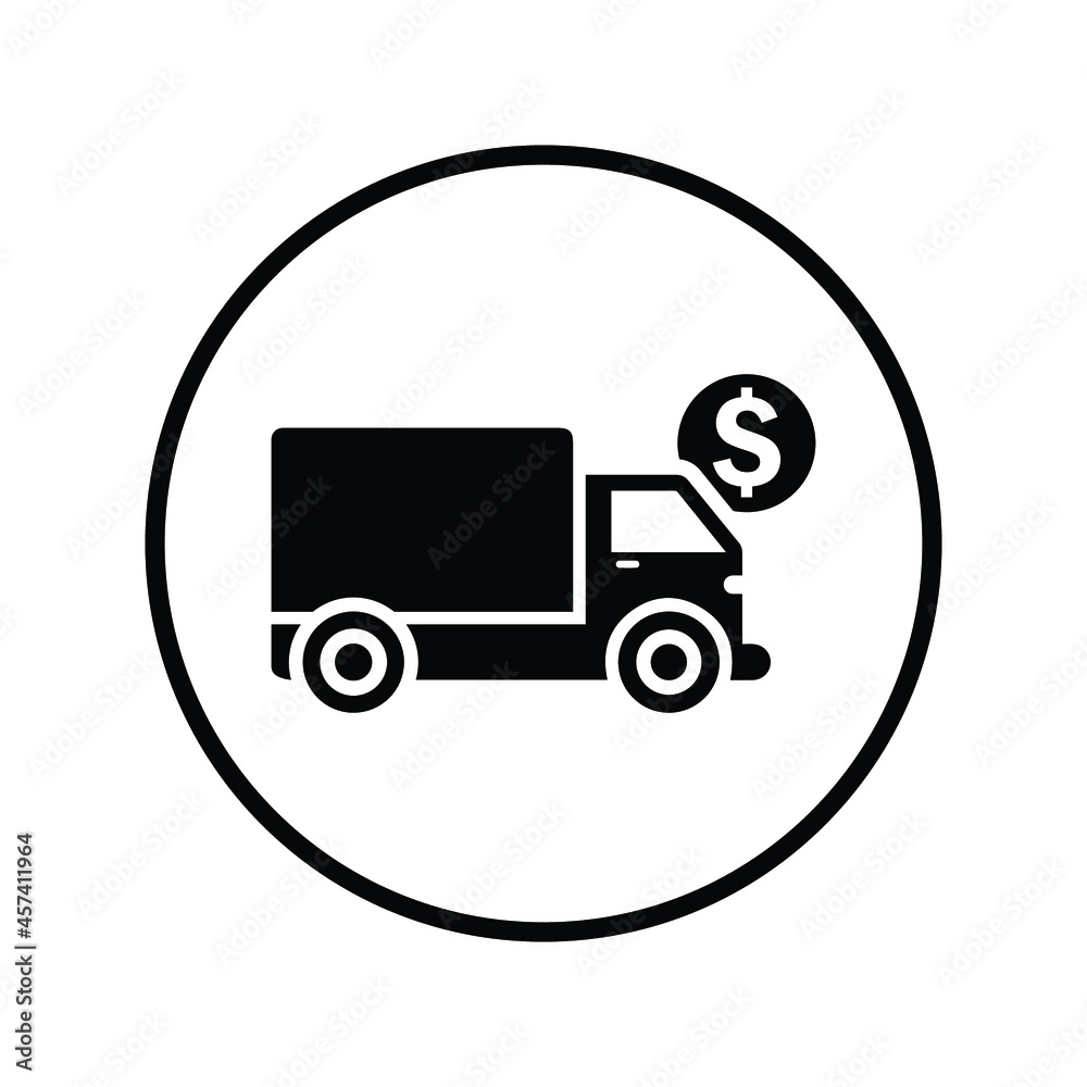 Car, loan icon. Rounded Black vector design. Car, loan icon. Rounded Black vector design.