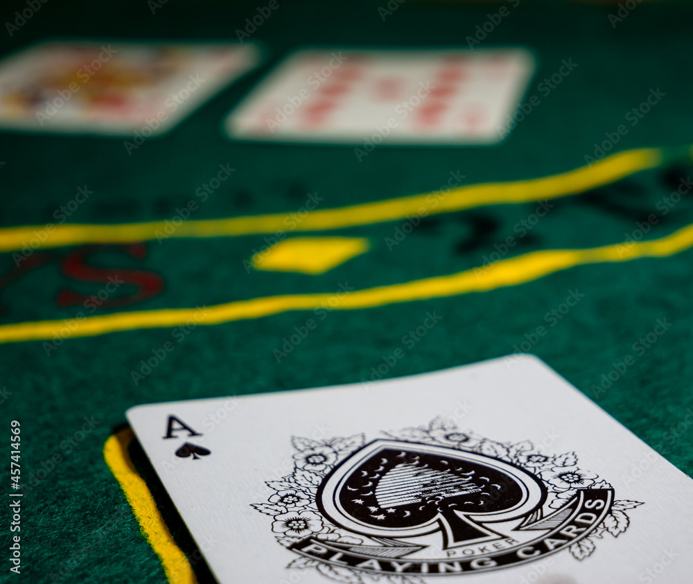 cards with ace of spades, texas holdem the gaming table