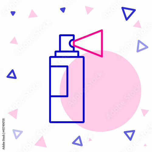 Line Perfume icon isolated on white background. Colorful outline concept. Vector