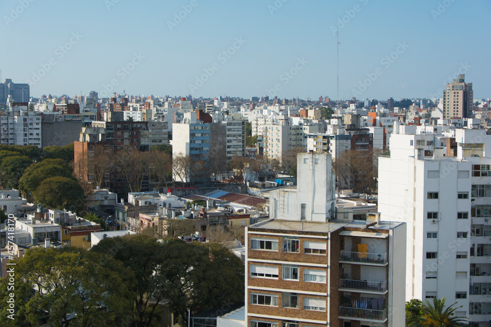 Vista aérea panorámica de Montevideo, Uruguay Vista aérea panorámica de Montevideo, Uruguay