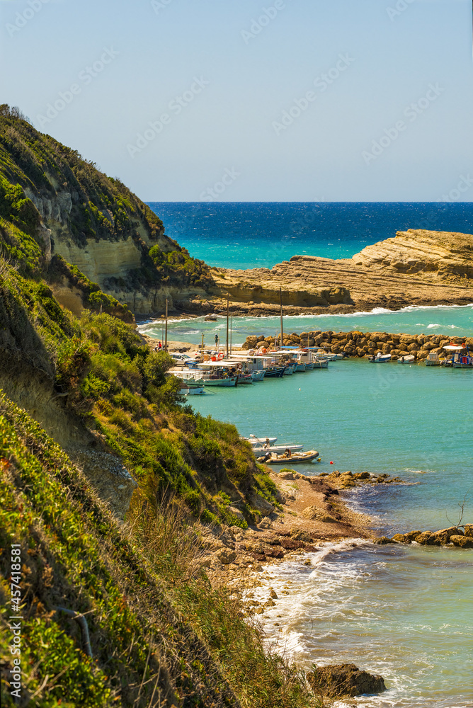 A view of Agios Stefanos harbour