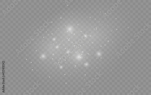White dust particles  sparkle  shine lights  star.
