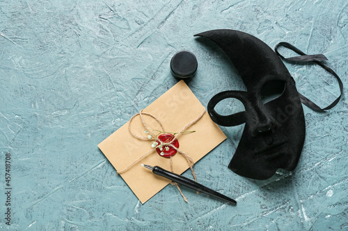 Carnival mask with envelope...