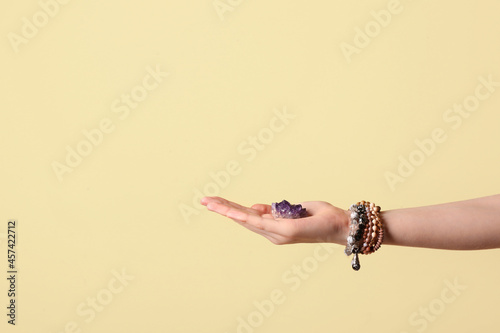 Female hand with beautiful ...