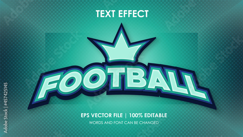 football text effect vector editable