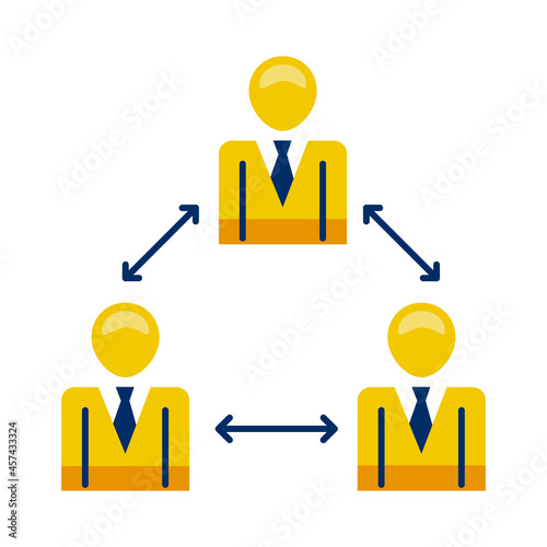 infographic businesspeople icon