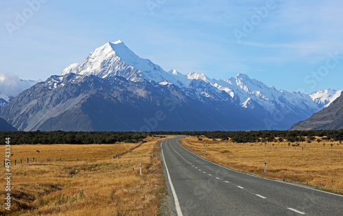 Road to Mt Cook - New Zealand