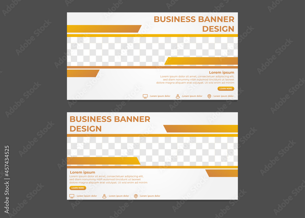 simple modern gradient business banner design template simple modern gradient business banner design template