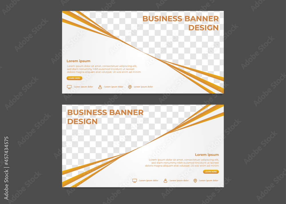 Fototapeta premium simple modern gradient business banner design template