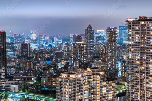 豊洲からの夜景風景 Night view of Tokyo, Japan. 