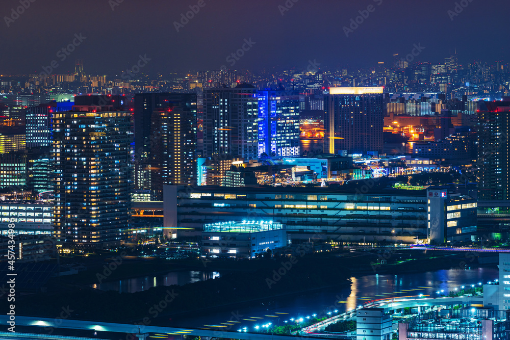 豊洲からの夜景風景 Night view of Tokyo, Japan.
