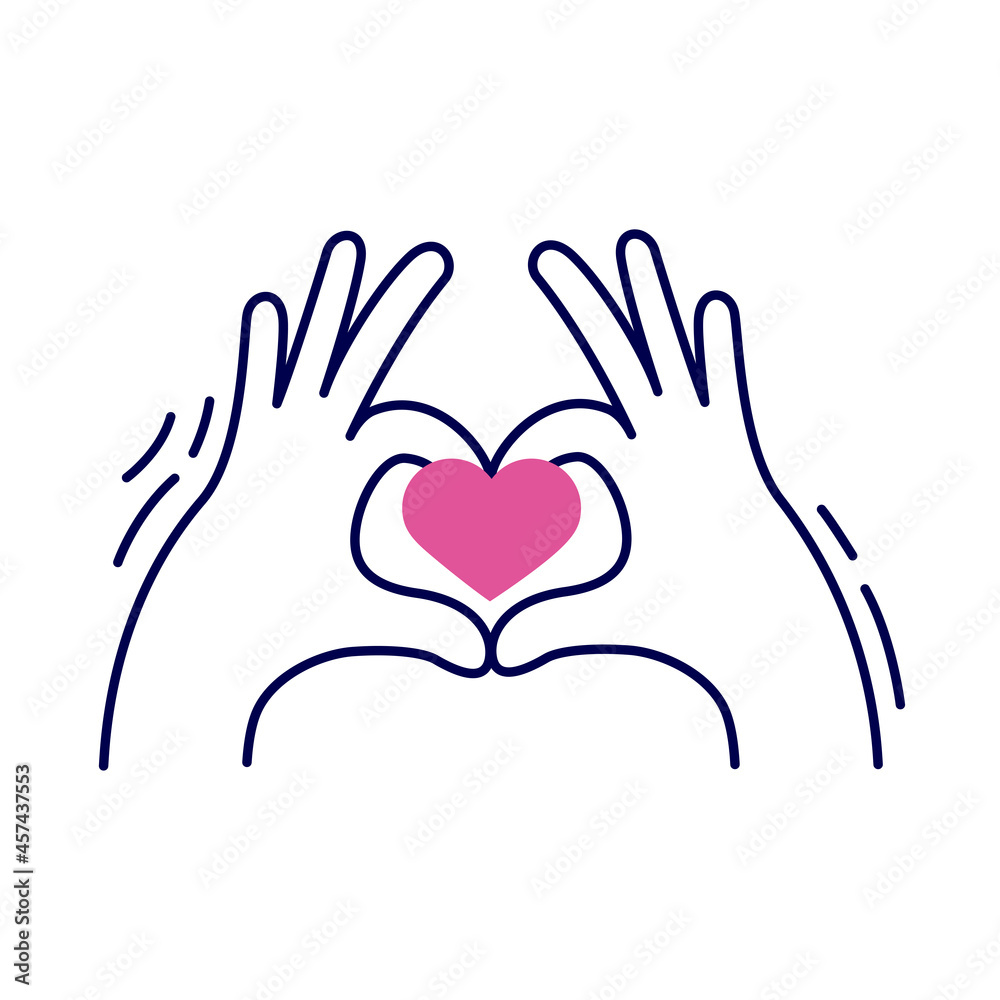 hands holding heart hands holding heart