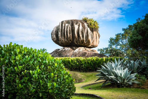 Beautiful view of the Pedra da Cebola Park located in the city of Vitória, Espirito Santo.  photo