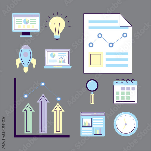 analytics icon collection