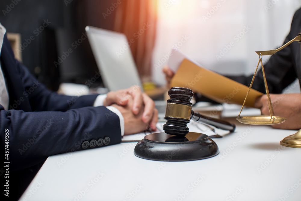 justice and law concept.Male judge Consultation and legal concepts, lawyers, 