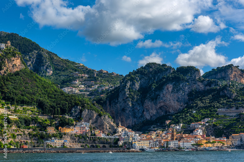 The Italian city of Amalfi - the historical, cultural and tourist center of the Amalfi coast