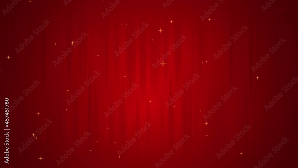 4K moving red background with floating foam. Red light glittering in mysterious space.