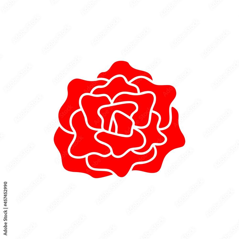 Rose flower icon design illustration vector Rose flower icon design illustration vector