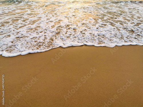 waves on the sand