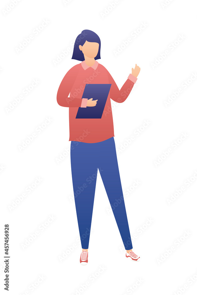 businesswoman with document