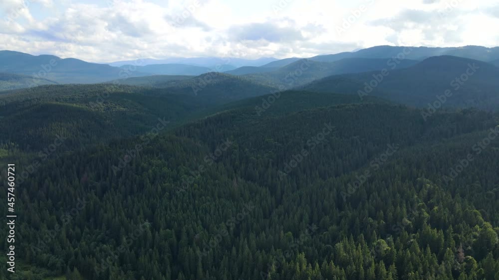 mountains landscape the view from the top flight drone Carpathians Ukraine mountains landscape the view from the top flight drone Carpathians Ukraine
