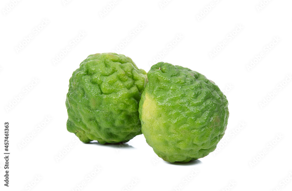 Bergamot fruit isolated on white background Bergamot fruit isolated on white background