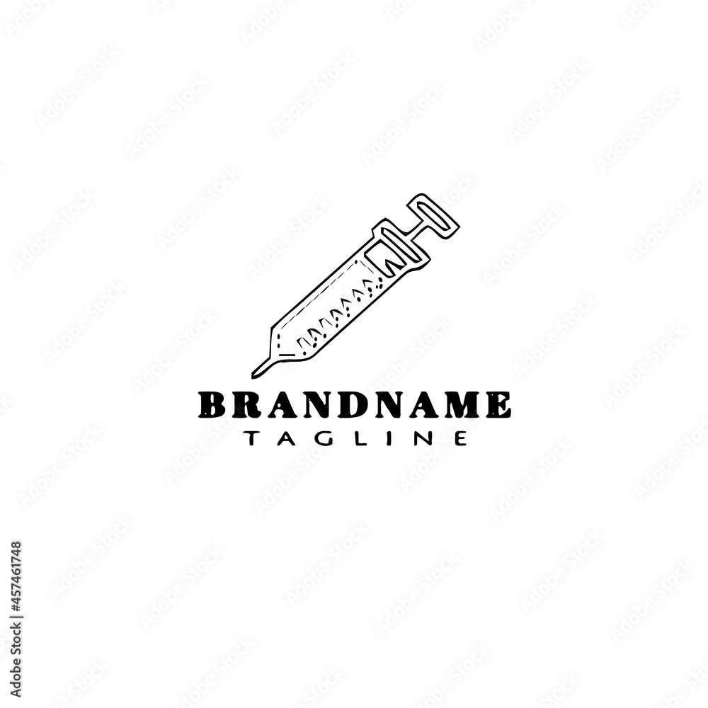 injection logo icon cartoon design template vector unique injection logo icon cartoon design template vector unique