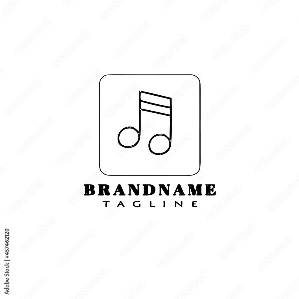 musical notes logo icon design template vector illustration musical notes logo icon design template vector illustration