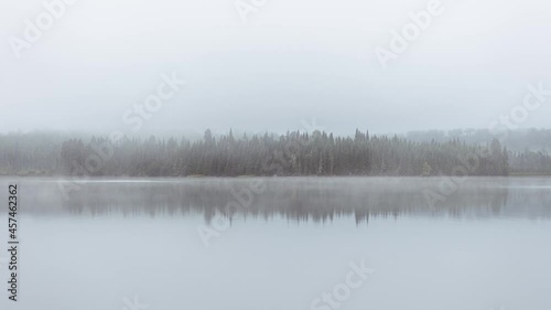 Fog time-lapse in the wilderness of Sleeping Giant Provincial Park photo