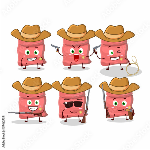 Cool cowboy black eyed peas cartoon character with a cute hat